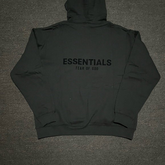 Fear of God Essentials Black Hoodie - Picture 3 of 6
